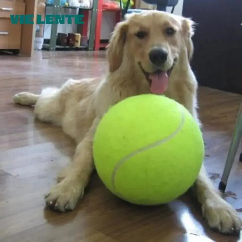 Balle de tennis géante pour chien – Jouet XXL pour jeu, mastication et entraînement Dog Spirit