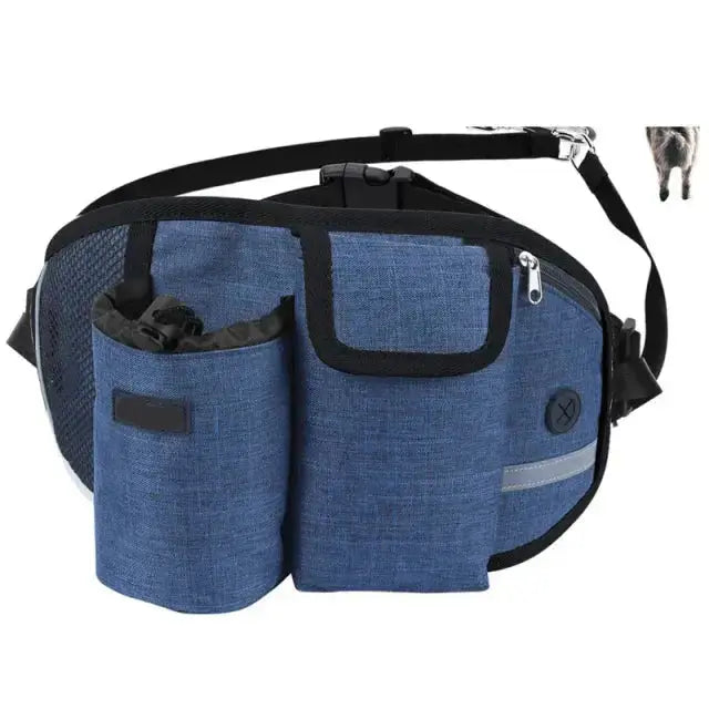 Canicross | Ceinture Laisse multi-compartiments pour promenade/entrainement Dog Spirit