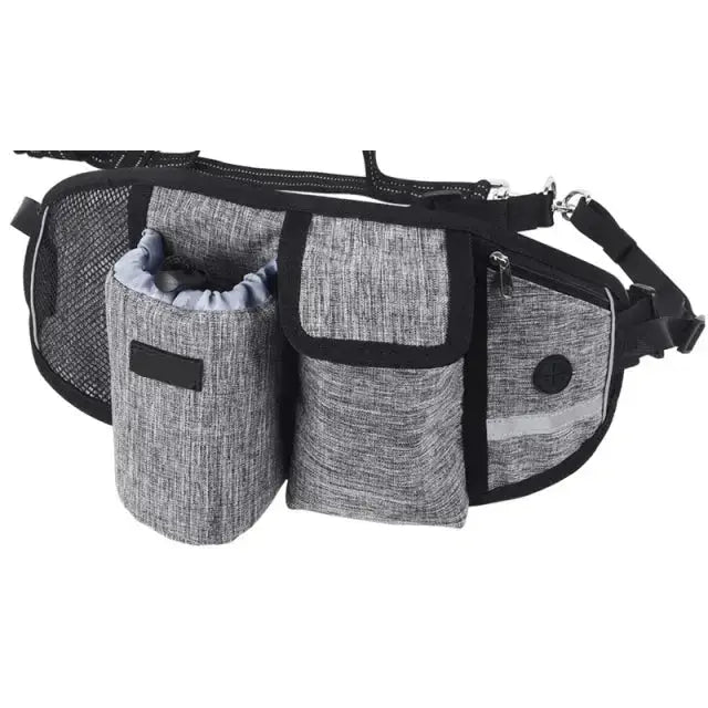 Canicross | Ceinture Laisse multi-compartiments pour promenade/entrainement Dog Spirit