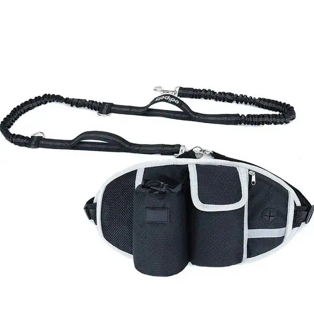 Canicross | Ceinture Laisse multi-compartiments pour promenade/entrainement Dog Spirit
