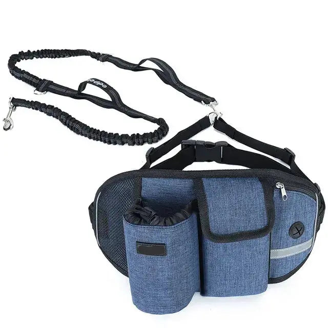 Canicross | Ceinture Laisse multi-compartiments pour promenade/entrainement Dog Spirit