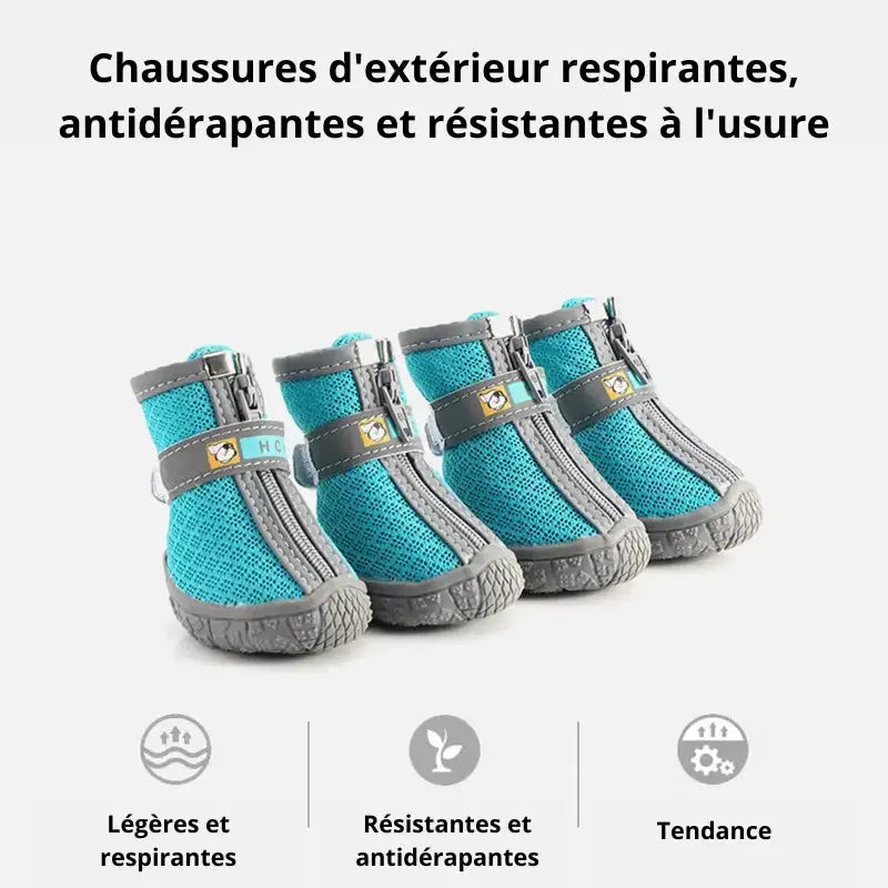 Canicross | Chaussures Antidérapantes pour Chien Semelles épaisses Dog Spirit