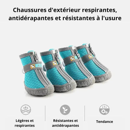 Canicross | Chaussures Antidérapantes pour Chien Semelles épaisses Dog Spirit