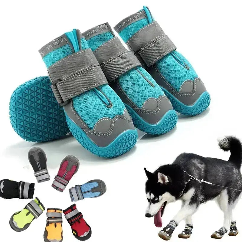 Canicross | Chaussures chien respirantes réfléchissantes pour une bonne protection des coussinets Dog Spirit
