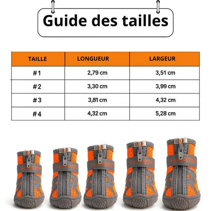 Canicross | Chaussures pour Chien Imperméables & Antidérapantes – Bottes Respirantes Dog Spirit