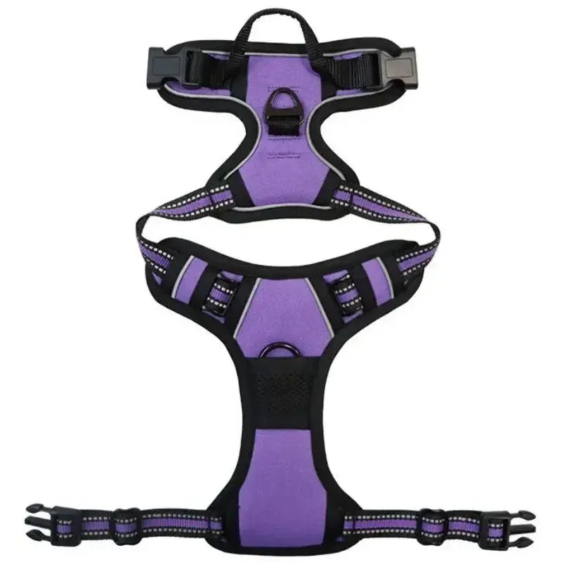 Canicross | Harnais réfléchissant, réglable et respirant avec sangle thoracique Dog Spirit