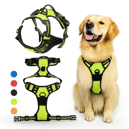 Canicross | Harnais réfléchissant, réglable et respirant avec sangle thoracique Dog Spirit