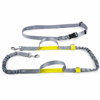 Canicross |  Laisse Mains Libres Élastique pour Chien – Ceinture de Course Réglable & Amortisseur de Traction Dog Spirit
