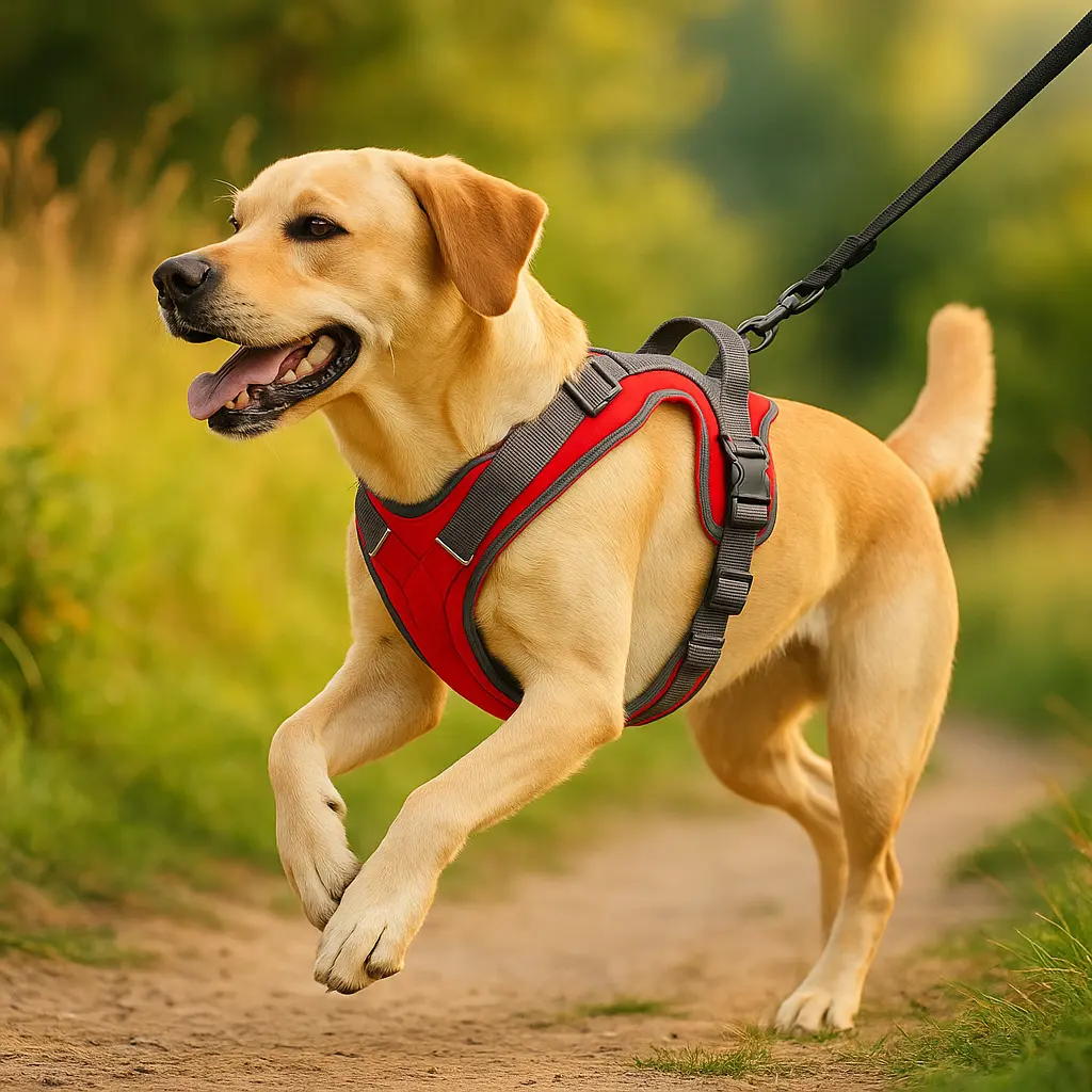 Canicross | Harnais pour chien réfléchissant, réglable et respirant Premium Dog Spirit