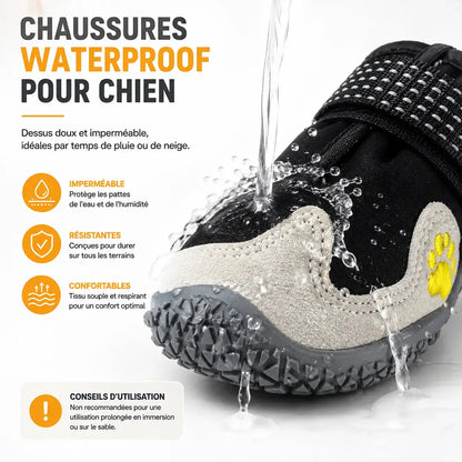 Chaussures Waterproof pour Chien | Anti-dérapantes & Respirantes – Protection pluie, neige et sol chaud Dog Spirit