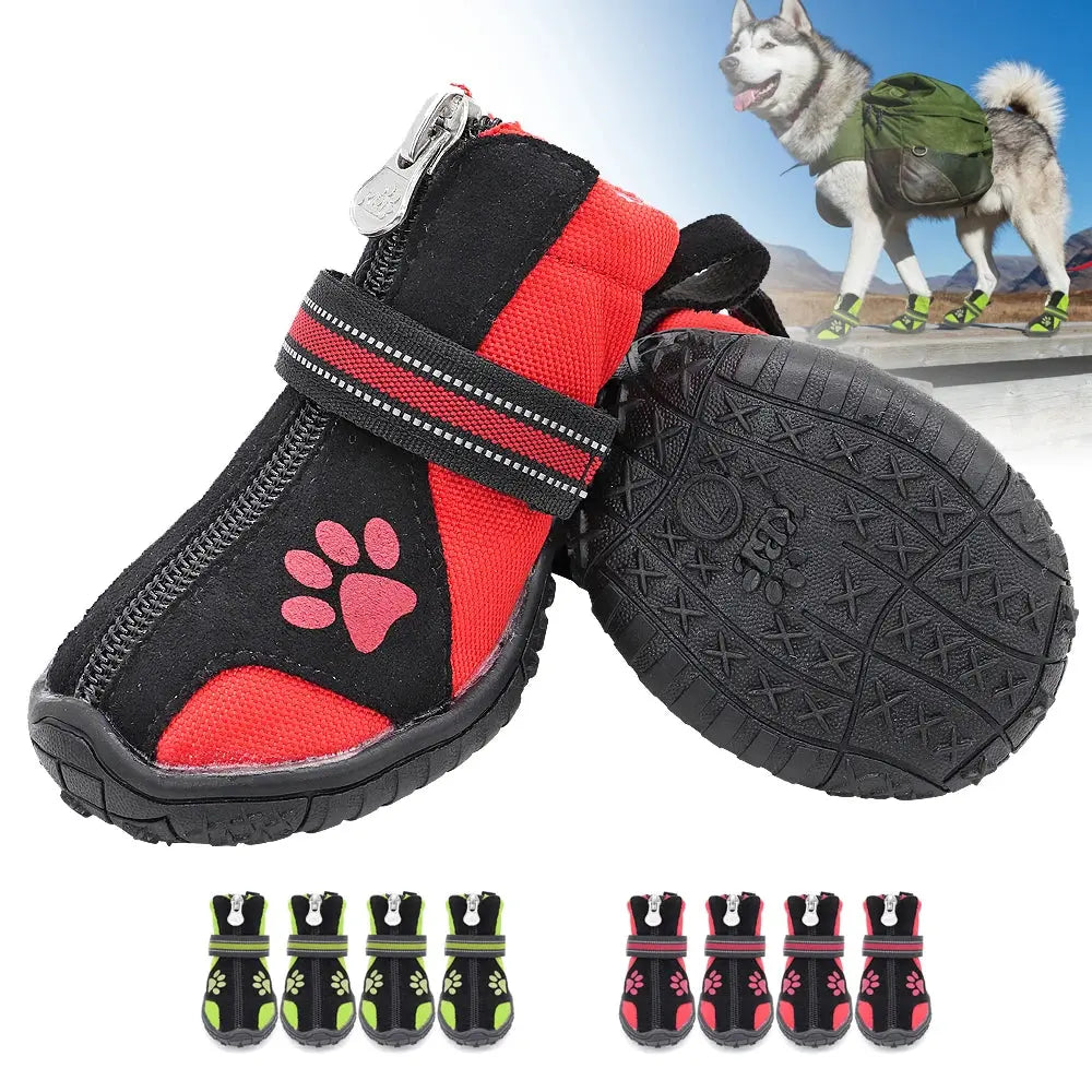 Chaussures pour Chien Chaudes et Imperméables – Bottes Antidérapantes Neige & Pluie Dog Spirit