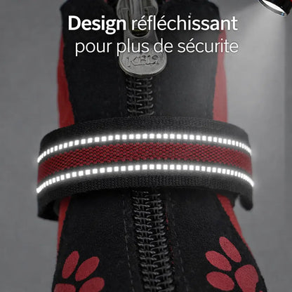 Chaussures pour Chien Chaudes et Imperméables – Bottes Antidérapantes Neige & Pluie Dog Spirit