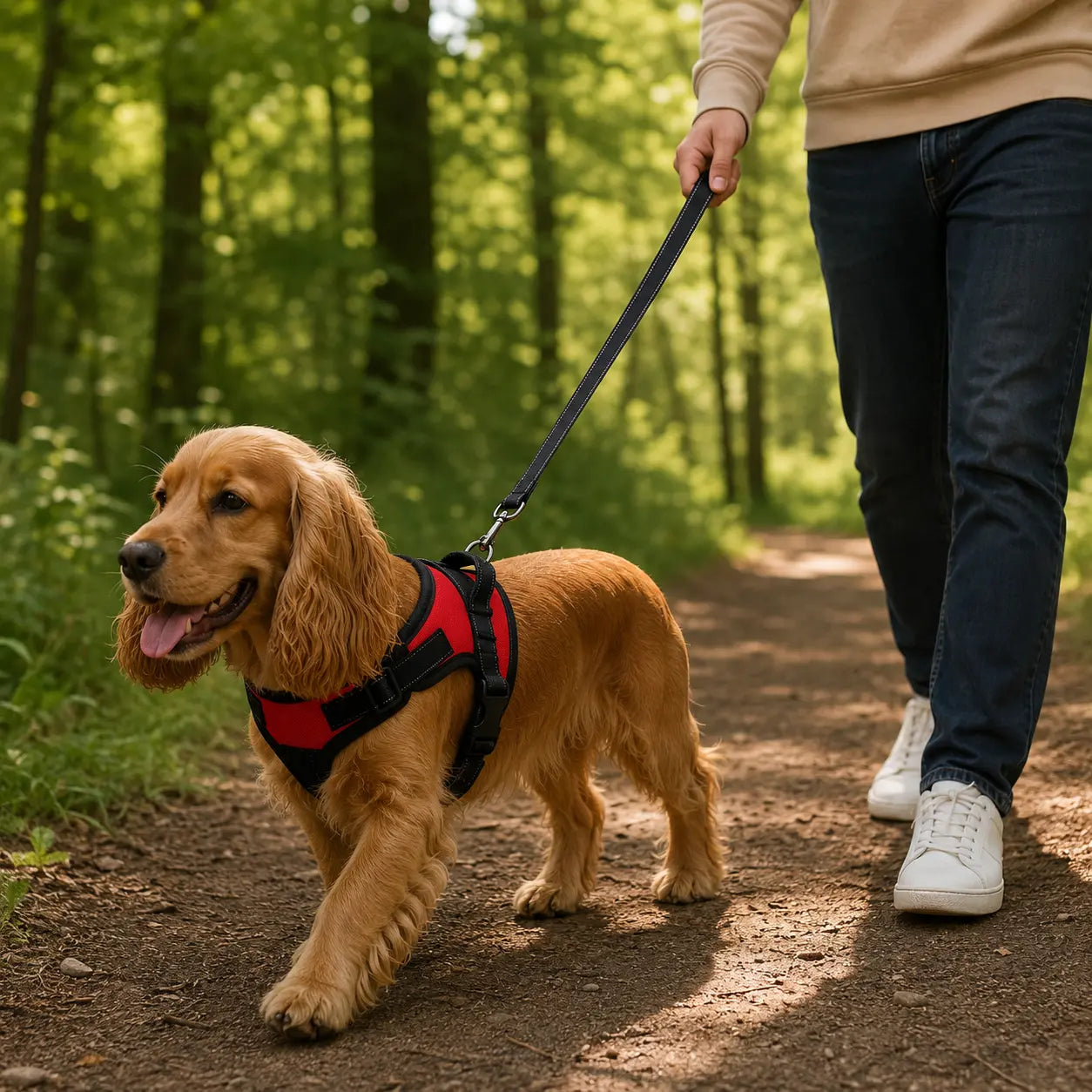 Harnais Chien Réfléchissant en Nylon | Gilet Respirant Réglable à Libération Rapide pour Chiot et Chien Toutes Tailles