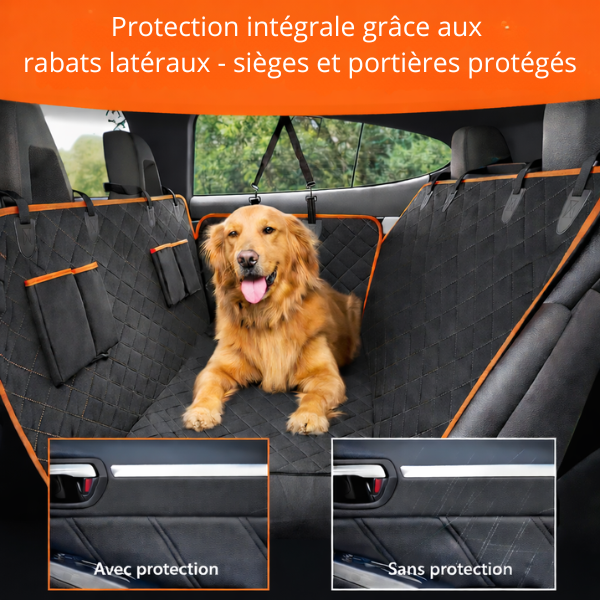 Housse Siège Voiture Chien Imperméable – Hamac Auto Anti-Rayures & Anti-Poils Universel Dog Spirit