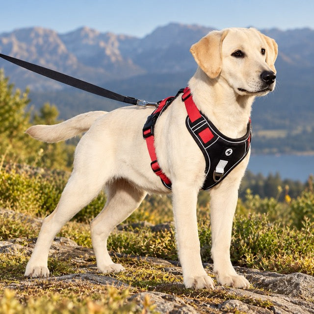 Harnais Anti-Traction pour Chien – Réfléchissant, Réglable, Imperméable et Résistant