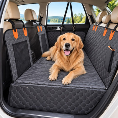 Housse de Protection Voiture Chien à Fond Rigide – Banquette Arrière, Imperméable et Antidérapante