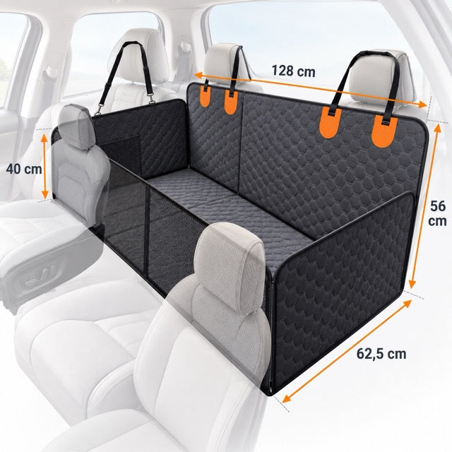 Housse de Protection Voiture Chien à Fond Rigide – Banquette Arrière, Imperméable et Antidérapante