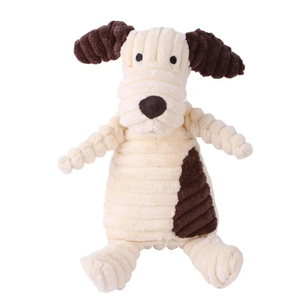 Jouet animal en peluche pour chien – Velours côtelé, sonore et résistant Dog Spirit