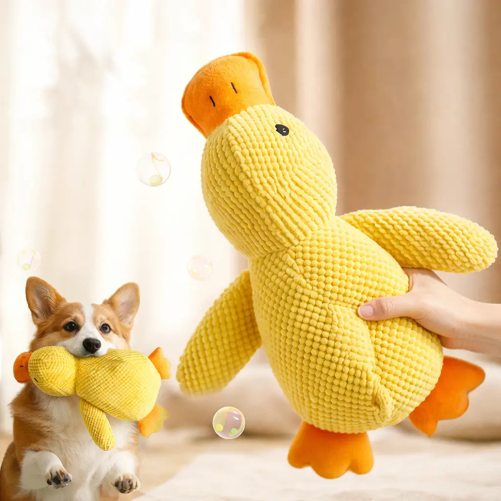 Jouet canard en peluche pour chien – Apaisant, sonore et compagnon de sommeil Dog Spirit
