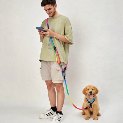 Laisse Mains Libres pour Chien – Nylon Résistant – Running, Canicross & Promenade – Petits et Grands Chiens Dog Spirit