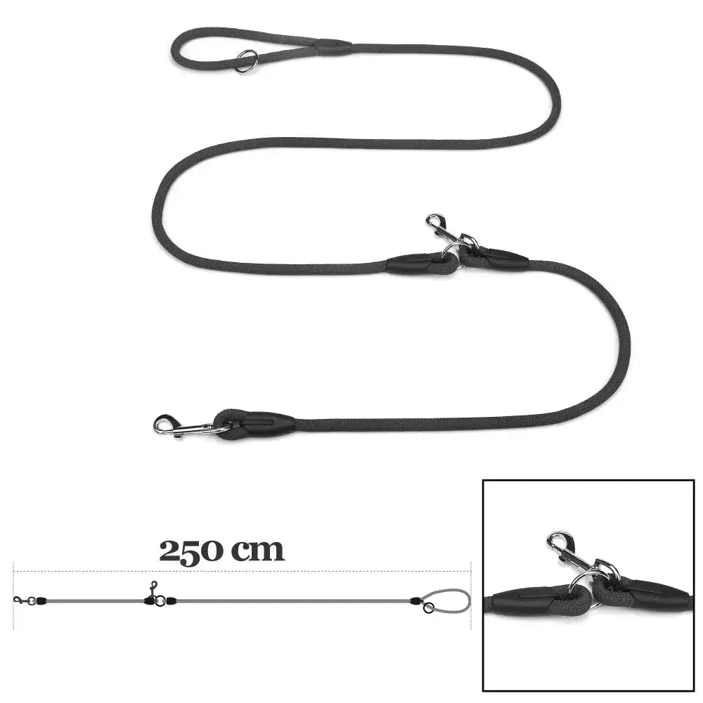 Laisse Mains Libres pour Chien – Nylon Résistant – Running, Canicross & Promenade – Petits et Grands Chiens Dog Spirit