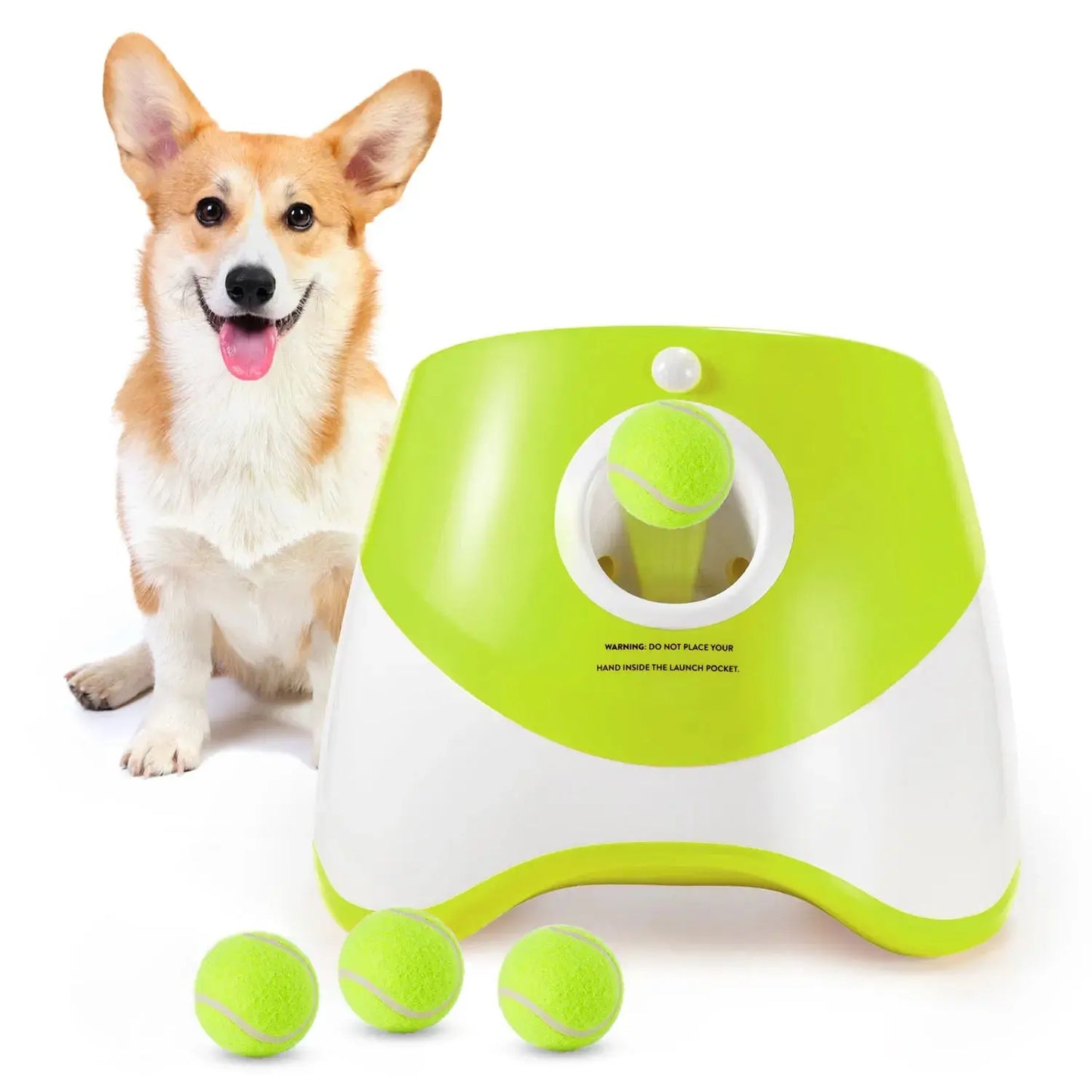 Lanceur de balle automatique pour chien – Jouet interactif rechargeable avec balles Dog Spirit