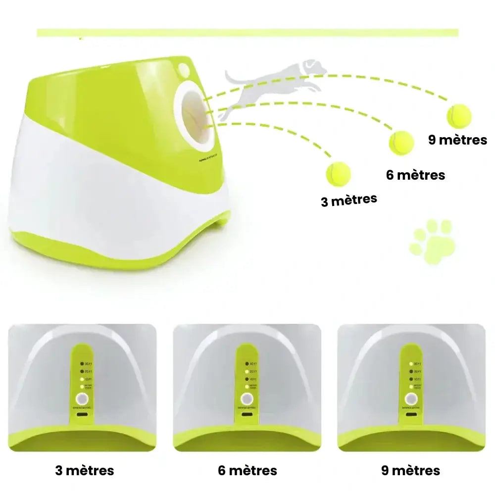 Lanceur de balle automatique pour chien – Jouet interactif rechargeable avec balles Dog Spirit