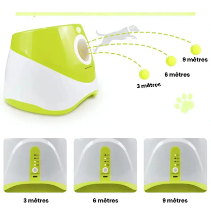 Lanceur de balle automatique pour chien – Jouet interactif rechargeable avec balles Dog Spirit