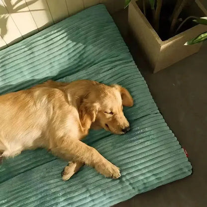 Lit chaud d’hiver pour chien en velours côtelé – Lavable & confortable (petits à grands chiens) Dog Spirit