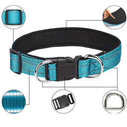 NightRun Comfort – Collier Réfléchissant pour Chien | Rembourré Néoprène & Respirant Dog Spirit