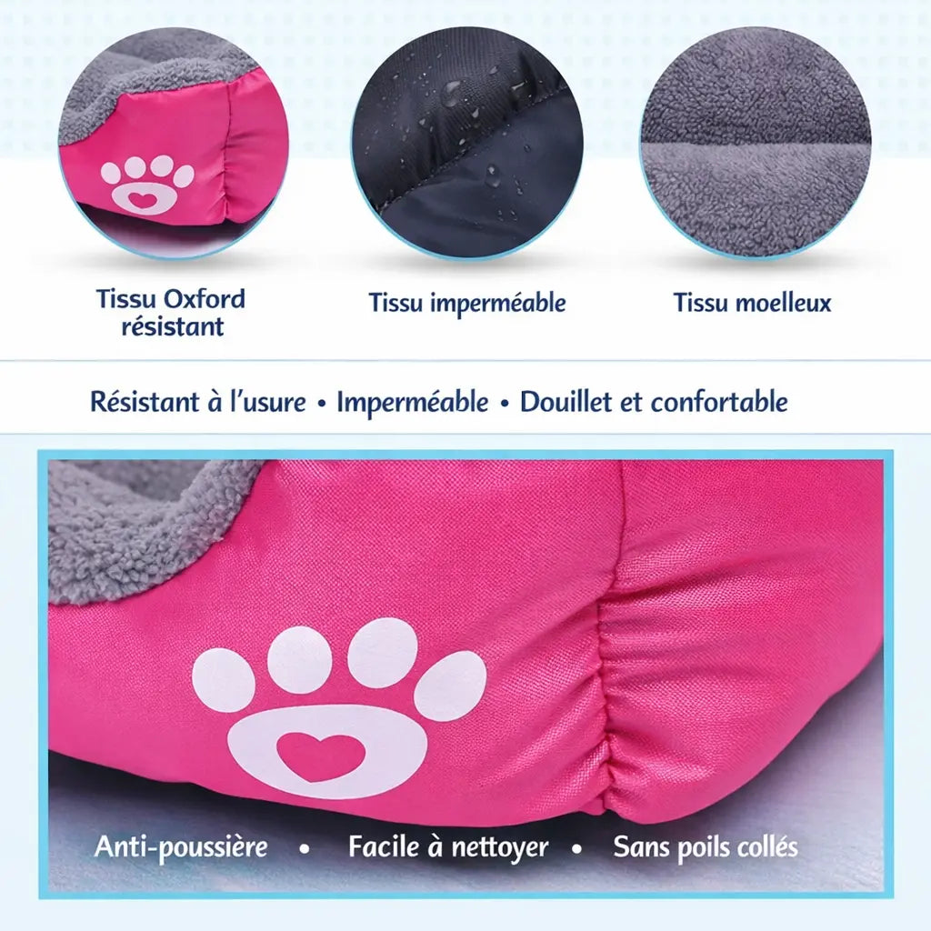Panier pour chien confortable et lavable – Coussin doux et chaud Dog Spirit