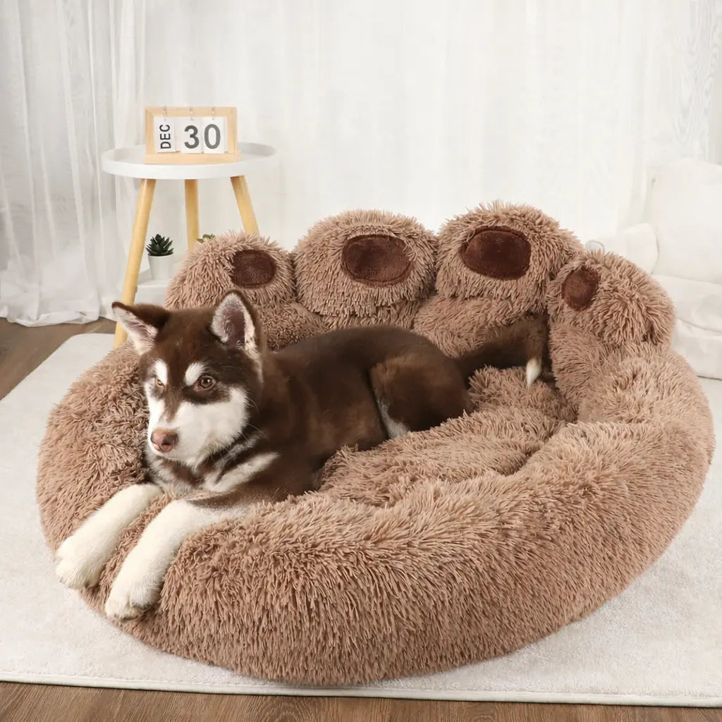 Panier pour chien ultra doux – Couchage chaud et moelleux, Confort enveloppant Dog Spirit