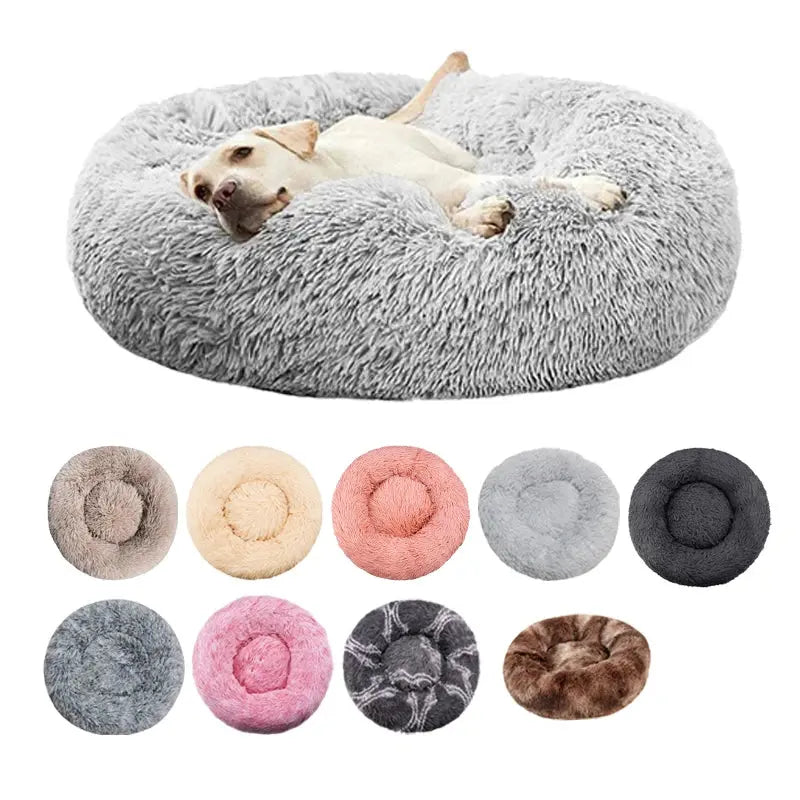 Panier rond pour chien en peluche – Coussin chaud et lavable Dog Spirit