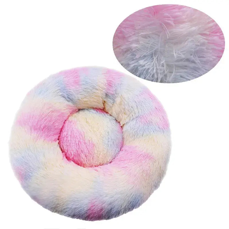 Panier rond pour chien en peluche – Coussin chaud et lavable Dog Spirit