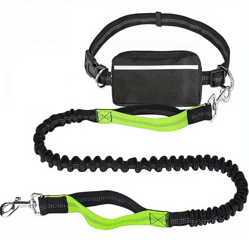 Canicross | Laisse Ceinture Double pour chien Avec Sac Banane Dog Spirit