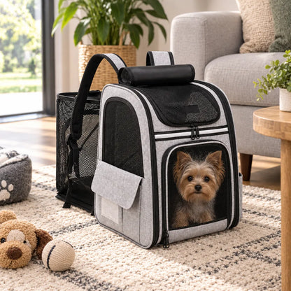 Sac de Transport pour Chat et Chien Extensible et Respirant – Jusqu'à 7 kg